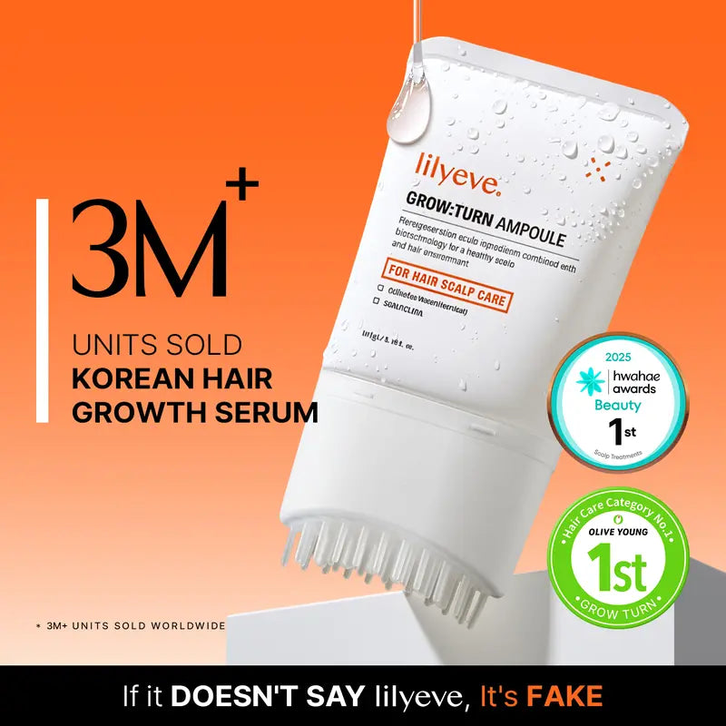 Lilyeve Growturn Hair Growth Serum with Built in Brush for Hair Growth & Thickening Thicker Stronger Hair Strengthening Hair