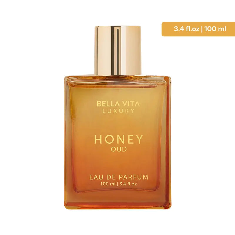 Bellavita Honey Oud Eau De Parfum 100ml | Long Lasting Luxury Unisex Perfume